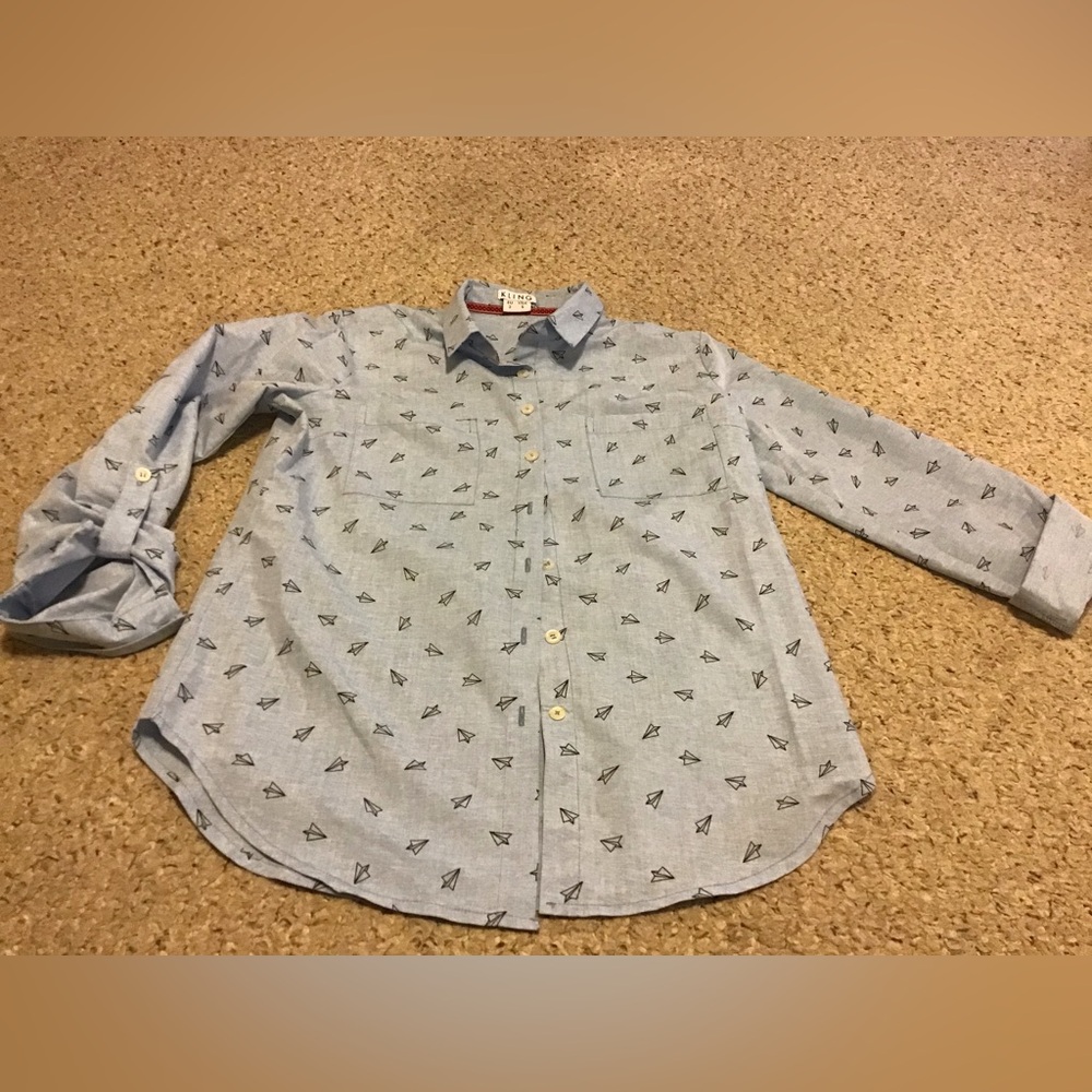 KLING SZ S WOMENS BUTTON DOWN SHIRT TOP EUROPEAN EUC